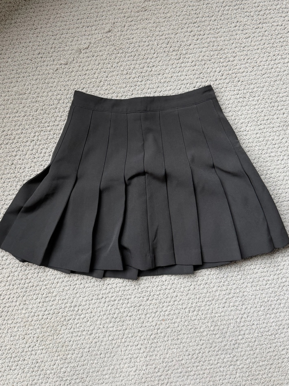 English Factory Black Pleated Mini Skirt